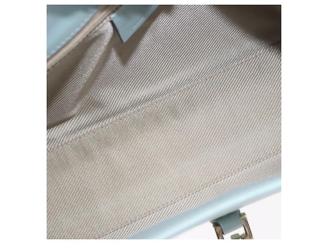 Borsa GUCCI Micro Guccissima Jackie Oro Azzurro 002 1068 2404 Auth 186130V D'oro Blu chiaro - vista 10