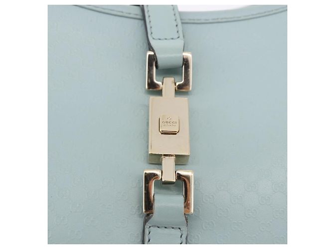 Borsa GUCCI Micro Guccissima Jackie Oro Azzurro 002 1068 2404 Auth 186130V D'oro Blu chiaro - vista 17