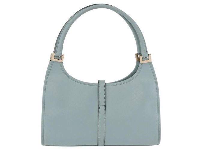 Borsa GUCCI Micro Guccissima Jackie Oro Azzurro 002 1068 2404 Auth 186130V D'oro Blu chiaro - vista 2