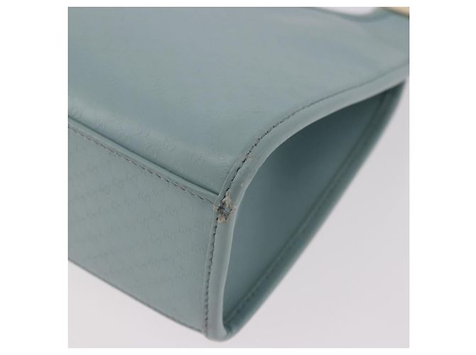 Borsa GUCCI Micro Guccissima Jackie Oro Azzurro 002 1068 2404 Auth 186130V D'oro Blu chiaro - vista 9