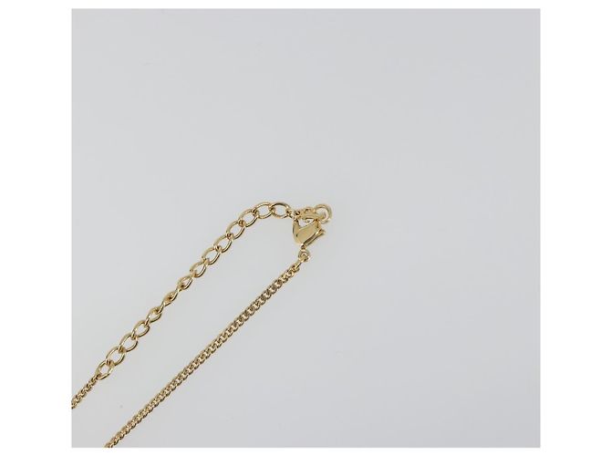 Collana BURBERRY metallo Gold Auth SW2375 D'oro - vista 12