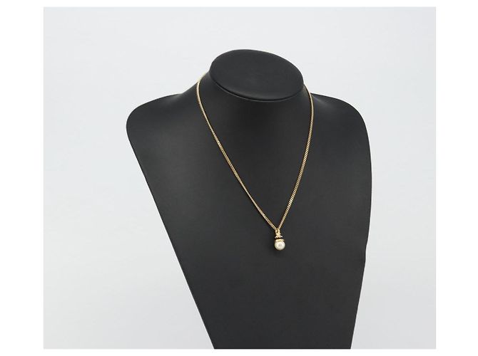 Collana BURBERRY metallo Gold Auth SW2375 D'oro - vista 13