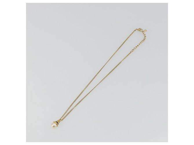 Collana BURBERRY metallo Gold Auth SW2375 D'oro - vista 2