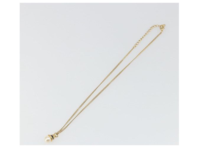 Collana BURBERRY metallo Gold Auth SW2375 D'oro - vista 8