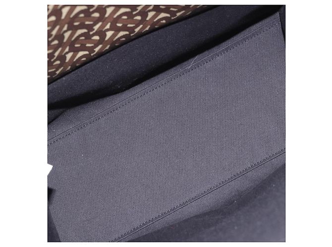 Borsa Tote BURBERRY in PVC e pelle marrone oro Auth 186186M D'oro - vista 11