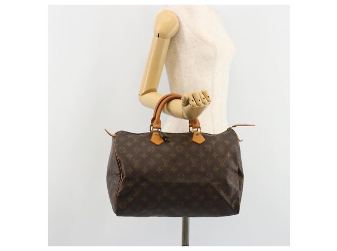 LOUIS VUITTON Borsa Monogram Speedy 35 M41524 LV Auth 187030SAV Monogramma - vista 24