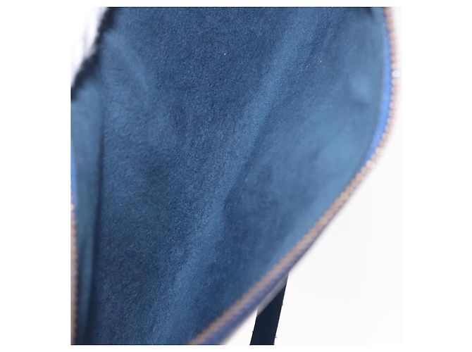 LOUIS VUITTON Epi Pochette Accessoires Pochette Blu M52985 LV Auth 187669 - vista 11