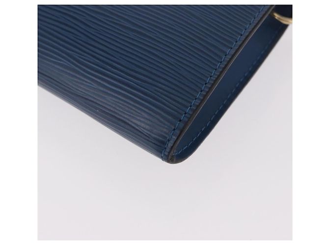 LOUIS VUITTON Epi Pochette Accessoires Pochette Blu M52985 LV Auth 187669 - vista 16