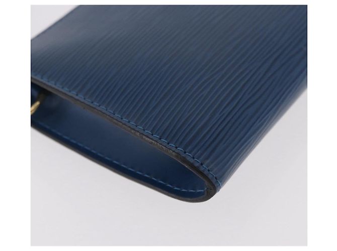 LOUIS VUITTON Epi Pochette Accessoires Pochette Blu M52985 LV Auth 187669 - vista 9