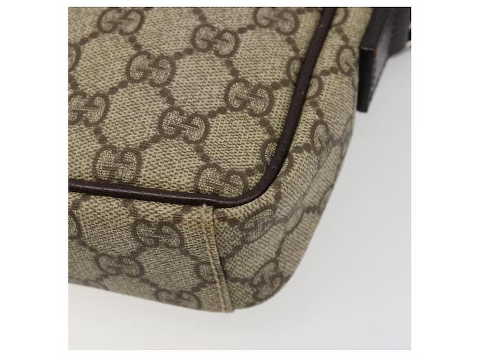 Borsa a tracolla GUCCI GG Supreme PVC Beige Argento 12275 Auth ka4852 - vista 14