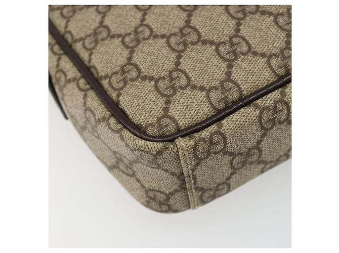 Borsa a tracolla GUCCI GG Supreme PVC Beige Argento 12275 Auth ka4852 - vista 15