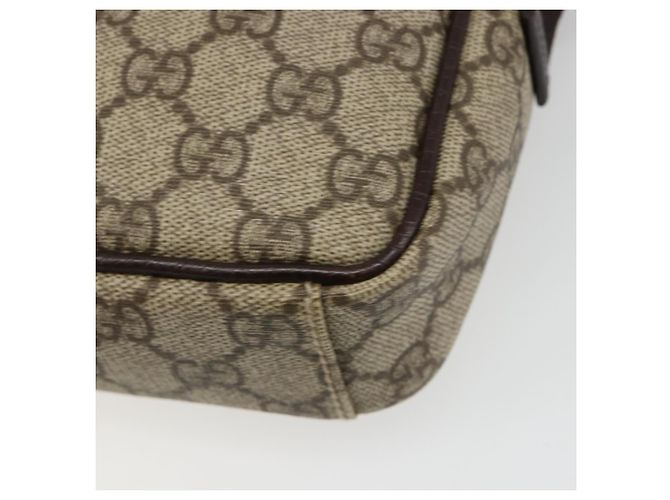 Borsa a tracolla GUCCI GG Supreme PVC Beige Argento 12275 Auth ka4852 - vista 16