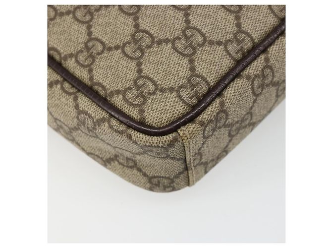 Borsa a tracolla GUCCI GG Supreme PVC Beige Argento 12275 Auth ka4852 - vista 17