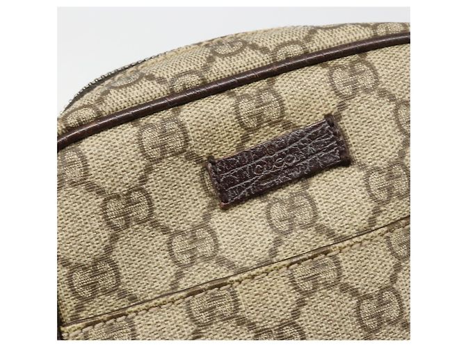 Borsa a tracolla GUCCI GG Supreme PVC Beige Argento 12275 Auth ka4852 - vista 18