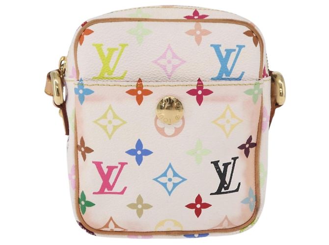 LOUIS VUITTON Monogram Multicolor Lift Shoulder Bag White M40055 LV Auth 187196A Blanco - vista 13