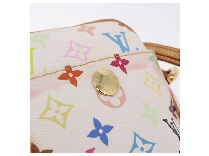 LOUIS VUITTON Monogram Multicolor Lift Shoulder Bag White M40055 LV Auth 187196A Blanco - vista 17