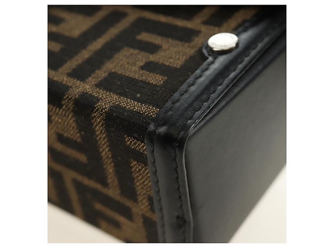 FENDI Zucca FRGMT POKEMON Mamma Baguette Soft Trunk Dragonite Auth am11869SM Marrone Nero - vista 23