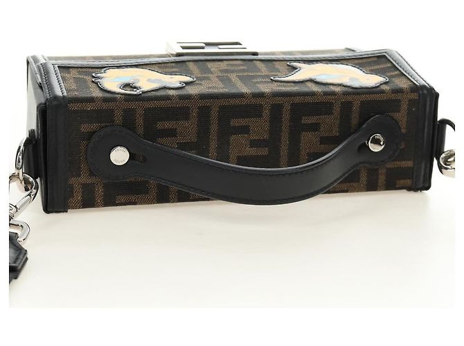 FENDI Zucca FRGMT POKEMON Mamma Baguette Soft Trunk Dragonite Auth am11869SM Marrone Nero - vista 6