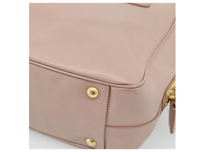 Borsa PRADA in pelle Saffiano 2way Rosa Oro Auth 186328A D'oro - vista 17