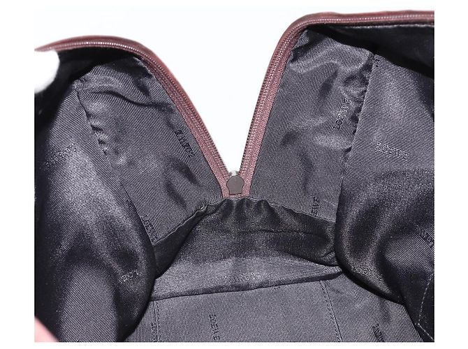 LOEWE Amazona 36 Handtasche Leder Braun Silber Authentisch 186080V - Ansicht 21