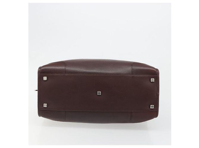 LOEWE Amazona 36 Handtasche Leder Braun Silber Authentisch 186080V - Ansicht 5
