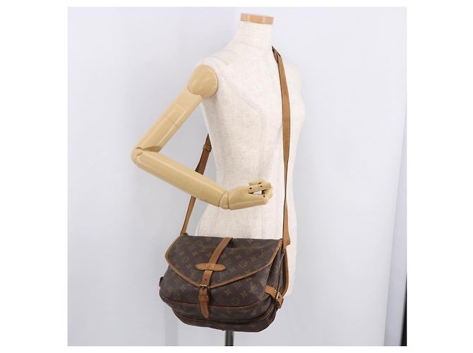 LOUIS VUITTON Borsa a Spalla Monogram Saumur 30 M42256 LV Auth hk3872 Monogramma - vista 29