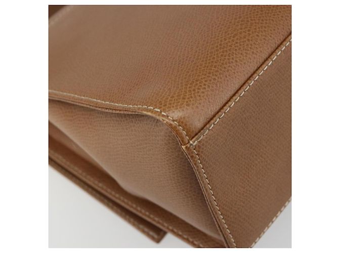 Borsa a Spalla LOEWE Anagram in Pelle 2way Marrone Oro Auth 186112 D'oro - vista 18