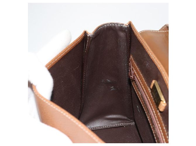 Borsa a Spalla LOEWE Anagram in Pelle 2way Marrone Oro Auth 186112 D'oro - vista 24