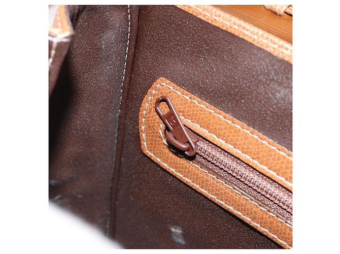 Borsa a Spalla LOEWE Anagram in Pelle 2way Marrone Oro Auth 186112 D'oro - vista 25