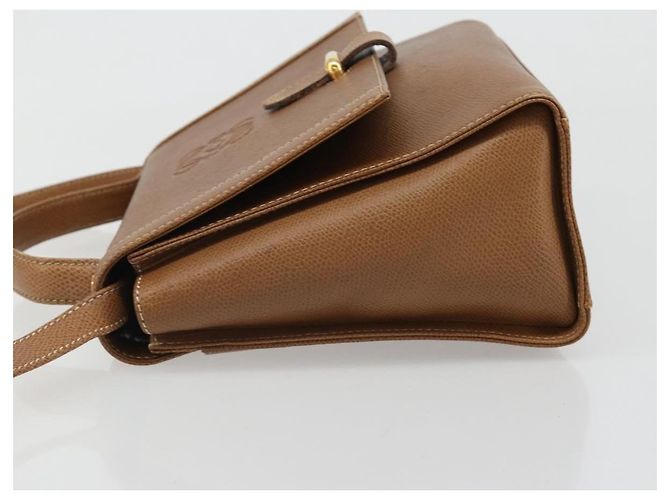 Borsa a Spalla LOEWE Anagram in Pelle 2way Marrone Oro Auth 186112 D'oro - vista 4