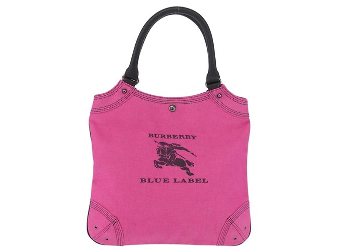 BURBERRY Blue Label Handtasche Canvas Rosa Authentisch 187361A Pink - Ansicht 13