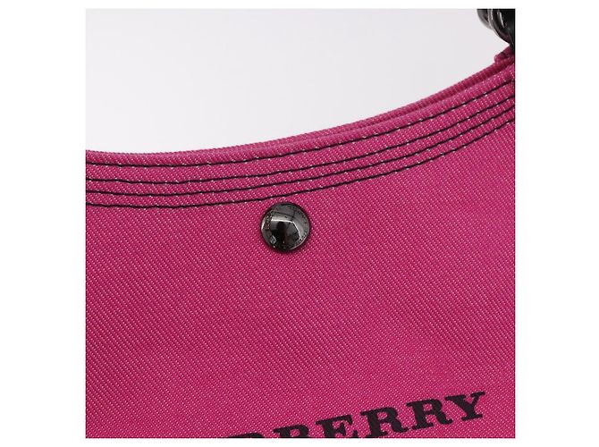 BURBERRY Blue Label Handtasche Canvas Rosa Authentisch 187361A Pink - Ansicht 17