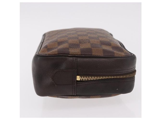 LOUIS VUITTON Damier Ebene Trousse Toilette 25 Clutch Bag N47624 LV Auth 187635 - vista 3