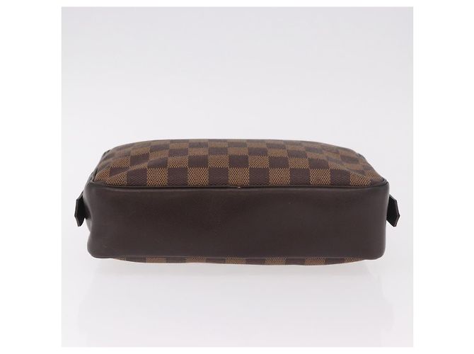 LOUIS VUITTON Damier Ebene Trousse Toilette 25 Clutch Bag N47624 LV Auth 187635 - vista 6