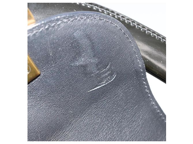 Borsa CARTIER PANTHERE in pelle vernice nera argento Auth 186858A Nero - vista 10