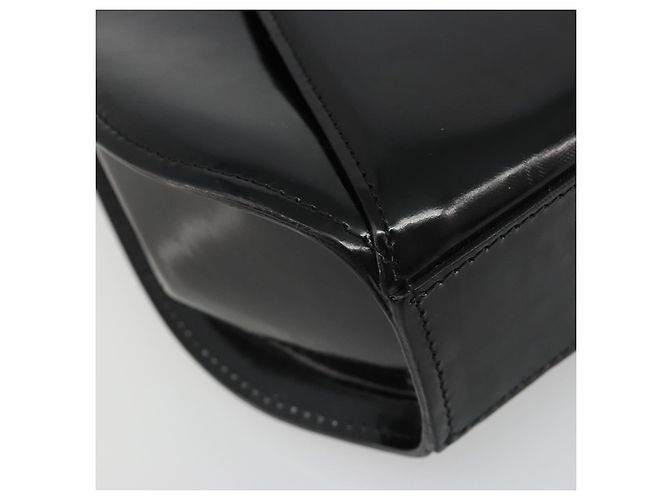 Borsa CARTIER PANTHERE in pelle vernice nera argento Auth 186858A Nero - vista 15