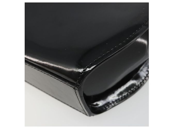 Borsa CARTIER PANTHERE in pelle vernice nera argento Auth 186858A Nero - vista 16