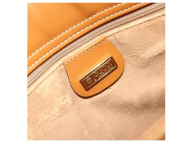 Bolso de Hombro GUCCI Micro GG Supreme PVC Blanco Oro 001 109 0579 Auth BA13477 Dorado - vista 10
