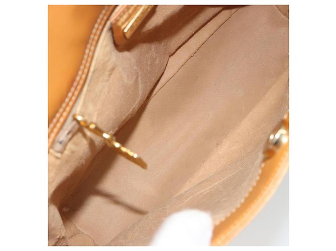 Bolso de Hombro GUCCI Micro GG Supreme PVC Blanco Oro 001 109 0579 Auth BA13477 Dorado - vista 11
