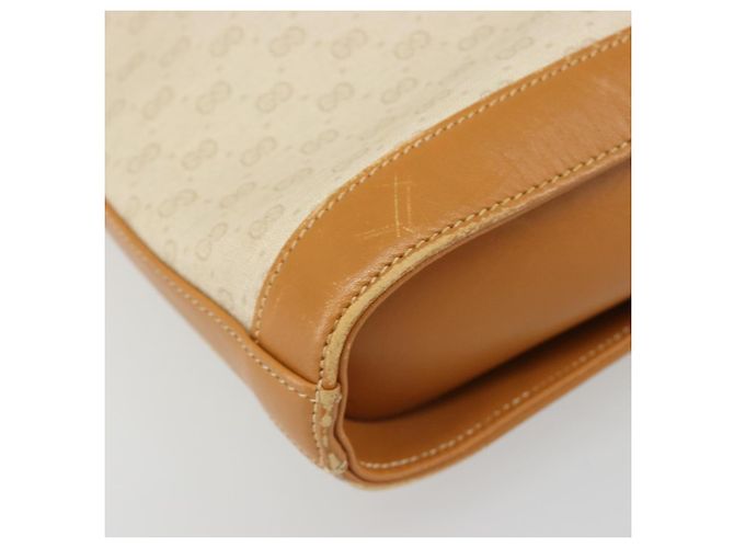 Bolso de Hombro GUCCI Micro GG Supreme PVC Blanco Oro 001 109 0579 Auth BA13477 Dorado - vista 14