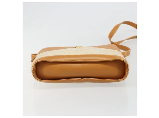 Bolso de Hombro GUCCI Micro GG Supreme PVC Blanco Oro 001 109 0579 Auth BA13477 Dorado - vista 5