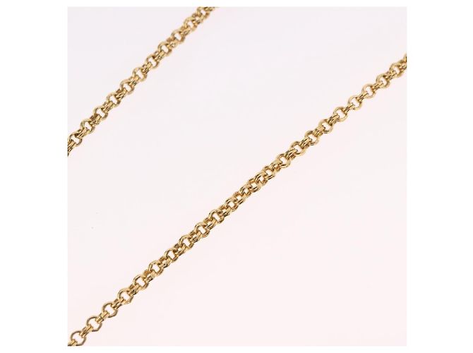 Collana Christian Dior metall Gold Auth SW2416 D'oro - vista 10