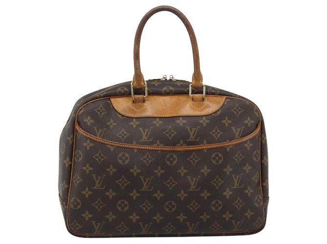 Borsa LOUIS VUITTON Monogram Deauville M47270 LV Auth 185699 Monogramma - vista 13