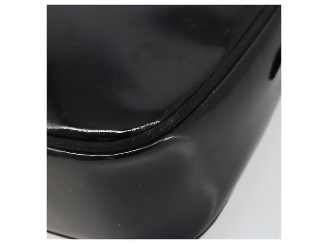 Borsa a tracolla Salvatore Ferragamo in pelle vernice nera e oro Auth BA13465 Nero D'oro - vista 14
