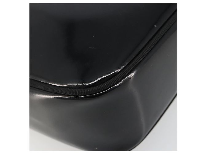 Borsa a tracolla Salvatore Ferragamo in pelle vernice nera e oro Auth BA13465 Nero D'oro - vista 15