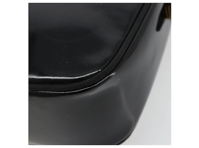 Borsa a tracolla Salvatore Ferragamo in pelle vernice nera e oro Auth BA13465 Nero D'oro - vista 16
