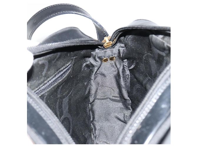Borsa a tracolla Salvatore Ferragamo in pelle vernice nera e oro Auth BA13465 Nero D'oro - vista 19