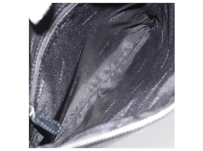 Borsa a tracolla LOEWE Pelle Nera Argento Auth 186849A Nero - vista 11