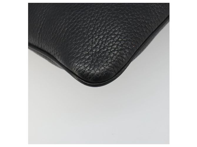 Borsa a tracolla LOEWE Pelle Nera Argento Auth 186849A Nero - vista 14