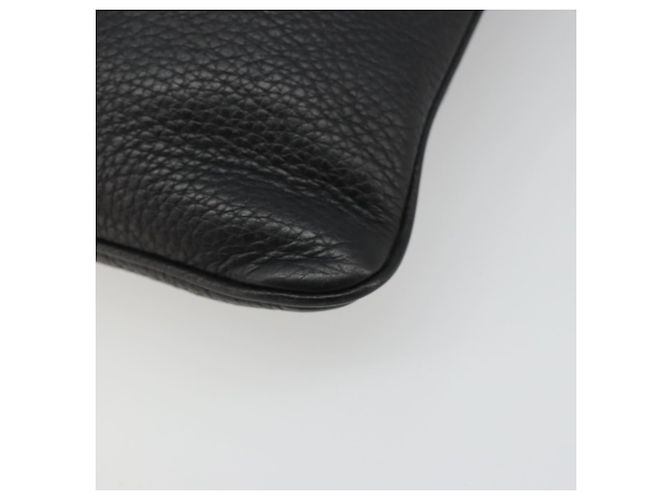 Borsa a tracolla LOEWE Pelle Nera Argento Auth 186849A Nero - vista 15